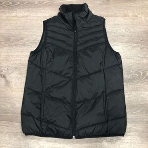 Xersion Packable Sleeveless Puffer Vest Jacket Women Size Large Nylon Black